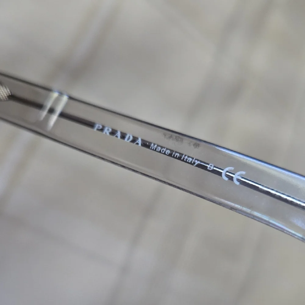 Prada Men's Transparent Gray Glasses - Picture 10 of 15